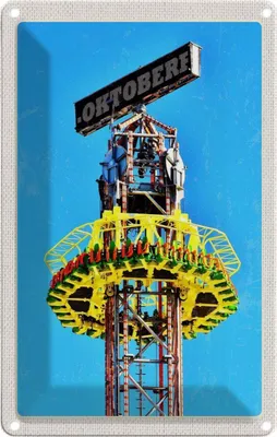 Produktbild von vianmo Blechschild 18x12 cm  München Kirmes Feier Feiern Party