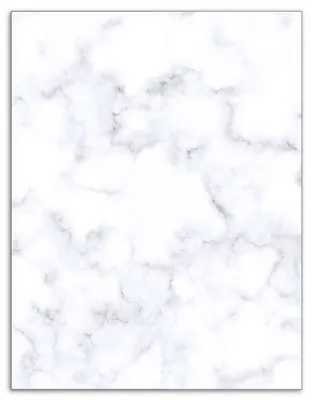 Produktbild von Wallario Herdabdeckplatte aus Glas, Größe 40 x 52 cm 1-teilig, Motiv Weiße Marmor-Optik