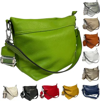 Produktbild von Handtasche Umhängetasche Doppelgurt 35 cm Damentasche Schultertasche Shopper Grün