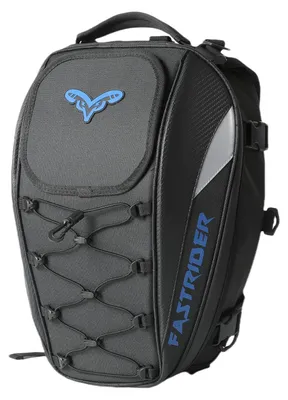 Productafbeelding van Motortas - 37-liter rugzak - achtertas - waterdicht - helmcompartiment - blauw