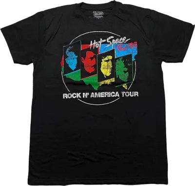 Produktbild von Queen Hot Space Tour '82 Black S T-Shirt