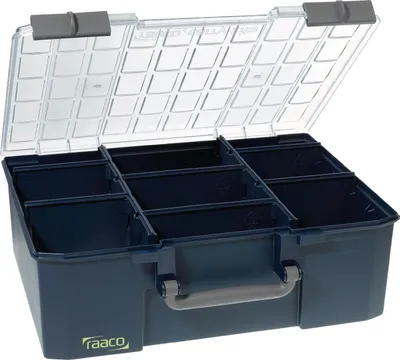 Produktbild von Raaco Sortimentskoffer CarryLite 150-9 mit 8 Trennwänden 136341