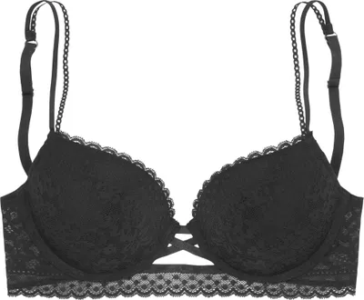 Produktbild von VIVANCE Push-up-BH Viola schwarz Größe 70 Cup B
