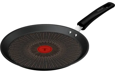 Obrázek produktu pro Tefal G33438, Kulatý, Pánev na palačinky, Černá, Hliník, Keramický, Plyn, Indukční, Halogen, Elektrický, Francie