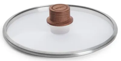 Produktbild von WOLL Sicherheitsglasdeckel EcoLogic Ø24cm mit Holzdeckelknopf