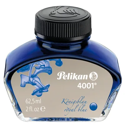 Productafbeelding van Pelikan  329136 Pelikan Tinte 4001 im Glas, königsblau, Inhalt: 62,5 ml