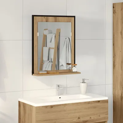 Produktbild von Badspiegel Artisan Eiche 50x12x60 cm Holzwerkstoff, Badezimmerschränke DesignMöbel Neu