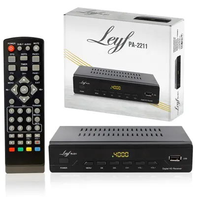 Produktbild von LEYF PA-2211 Kabel Receiver DVB-C Digitales Kabelfernsehen Full HD TV(DVB-C / C2, HDTV, DVB-T/T2, HD, SCART, USB) Kabelfernsehen für alle Kabelanbiete