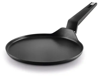 Crêpe-Pfanne 25 cm, Aluminium, Induktion, antihaftbeschichtet, schwarz