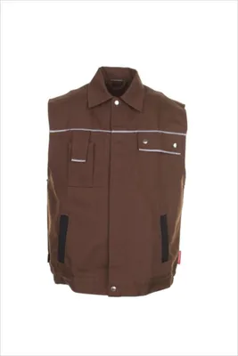 Produktbild von Planam Weste Canvas 320 Gr. 3XL braun/schwarz