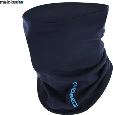 Imagen del producto de Bufanda de algodón, azul marino, termorreguladora, calentador de cuello