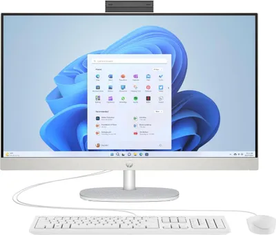 Image de HP 27-cr0471ng - Ordinateur tout-en-un (solution complète) - Processeur Ryzen 7 7730U - RAM 16 Go - SSD 512 Go - NVMe - Graphiques Radeon - 1GbE, Wi-Fi 6, Bluetooth - WLAN : 802.11a/b/g/n/ac/ax, Bluetooth 5.4 - Windows 11 Home - Écran : LED 68,6 cm (27 pouces)