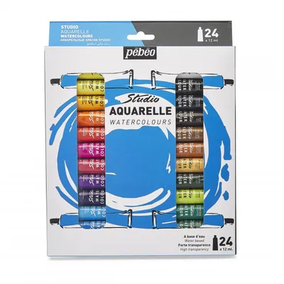 Zdjęcie produktu dla Zestaw Pebeo Studio Aquarell, 24 x 12 ml