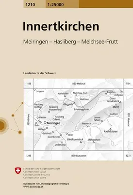 Zdjęcie produktu dla Mapa Innertkirchen w skali 1:25 000