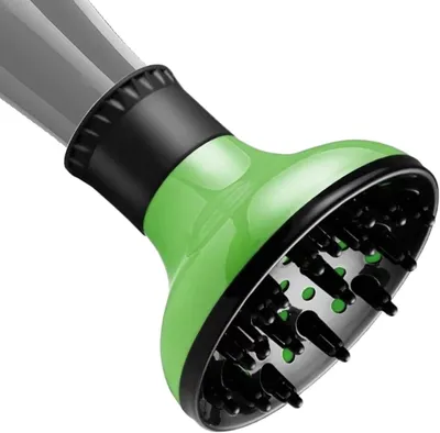 Immagine prodotto di Diffusore per capelli ricci - Accessorio a diffusore per asciugacapelli - Per creare ricci - Flusso d'aria uniforme - 15 cm - Nero