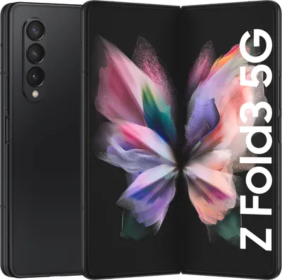 Produktbild von Samsung Galaxy Z Fold3 5G SM-F926B, 19,3 cm (7.6"), 12 GB, 512 GB, 12 MP, Android 11, Schwarz