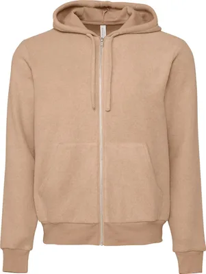 Produktbild von Bella + Canvas - Hoodie mit durchgehendem Reißverschluss für Herren/Damen Uni RW7760 (S) (Hellgrau meliert)