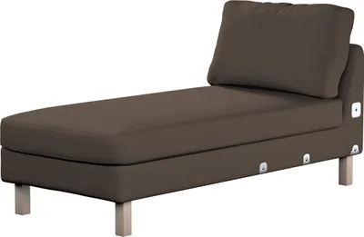 Produktbild von Dekoria Bezug für Karlstad Recamiere Zustellsofa, kurz, braun, Bezug für Karlstad Recamiere Zustellsofa