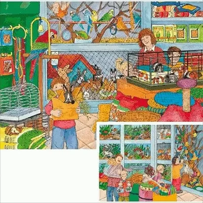 Produktbild von Tierhandlung 2x20 Teile Puzzle