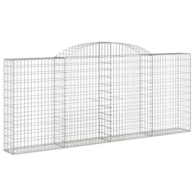 Immagine prodotto di vidaXL Gabbione ad arco alto 300x30x120/140 cm Ferro zincato