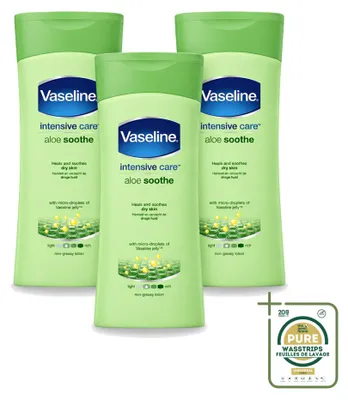 Produktbild von 3 x Vaseline Aloe Soothe Bodylotion - 200 ml - Vorratspackung - 3 Stücke