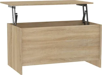 Zdjęcie produktu dla vidaXL Stolik kawowy dąb sonoma 102x55,5x52,5 cm Materiał drewnopochodny