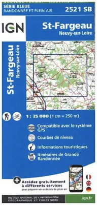 Obrázok produktu pre St Fargeau, Neuvy, mierka 1:25 000