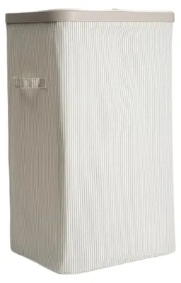 Zdjęcie produktu dla HOMLA Kosz na pranie REVLO w szare pasy 42x32x67 cm