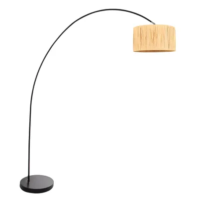 Immagine prodotto di Mexlite - lampada da terra - Solva - nero - erba metallo - lampada ad arco - E27 - 3740ZW