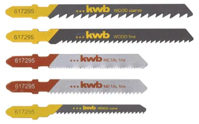 Produktbild von kwb 617295 Stichsägeblatt-Set für Holz und Metall 5 St