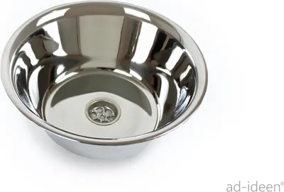 Immagine prodotto di Lavello in acciaio inox Lavandino da campeggio Ø 24 cm Caravan Camper 240 mm