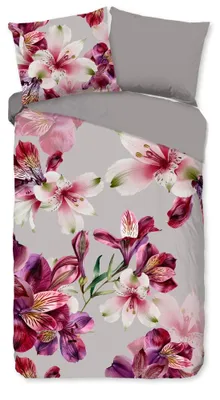 Productafbeelding van Good Morning Dekbedovertrek "Inca" - Grijs - (140x220 cm) - 100% Katoen