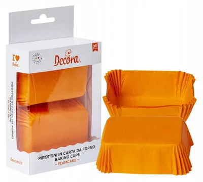 Produktbild von Decora Muffinform Papier Orange Rechteck 36 Stück