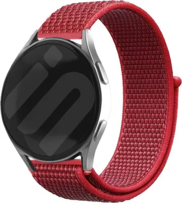 Produktbild von Strap-it Samsung Galaxy Watch 6 Classic 43mm Nylon Armband (Rot)