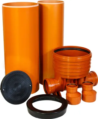 Produktbild von ScarMaxx Schachtsystem Set - H210cm, B85cm - 2x DN110 - 2 x Reduzierung 160/110