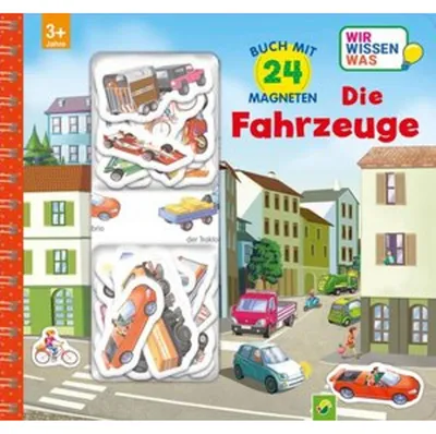 Obrázok produktu pre Magnetbuch Die Fahrzeuge mit 24 Magneten