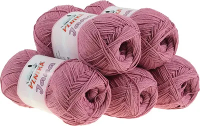 5 x 100g Strickgarn Jana altrosa