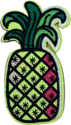 Produktbild von Ananas-Stoff-Emblem zum Aufbügeln