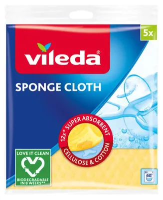 Obrázok produktu pre Vlhčiaci Vločkový Utierka 5 Ks Vileda