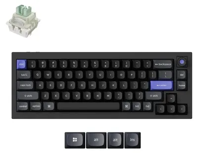 Obrázok produktu pre Keychron Q2 HE 8K – káblová magnetická klávesnica, čierna / rozloženie QWERTY US, ultrarýchle magnetické spínače Lime