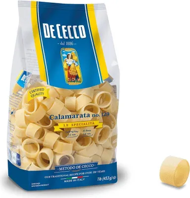 Produktbild von 10x Pasta De Cecco 100% Italienisch Calamarata n° 129 Nudeln 500g