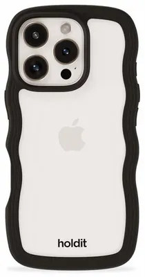 Produktbild von Holdit Wavy Case Apple iPhone 16 Pro Max - Black / Transparent