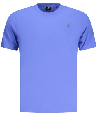 Produktbild von Herren Kurzarm T-Shirt Blau mit Rundhals und Logo-Druck