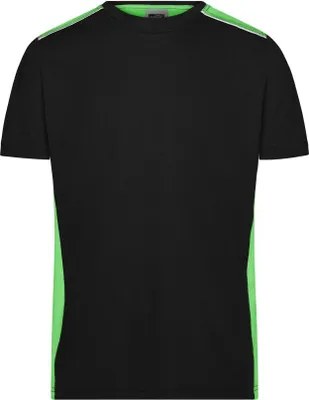 Produktbild von Men's Workwear T-Shirt - COLOR - black/lime-green, Gr. L