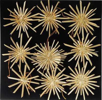 Produktbild von Dekoanhänger Strohsterne Ø 9 cm natur 9 Stück