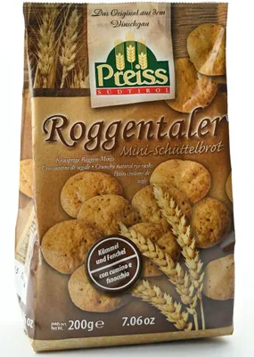 Produktbild von Südtiroler Roggentaler Mini-Schüttelbrot, 200 g, Preiss Südtirol