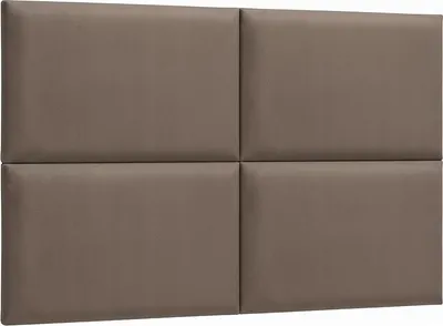 Produktbild von Komvortowy | Polsterpaneel | Wandkissen Velours Grau 30x50 cm | Wandpolster | Bettkopfteil | Wandpaneel