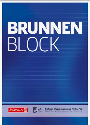 Image de BRUNNEN 1052727 Bloc "BRUNNEN-Block" A4 ligné