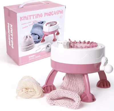 Produktbild von Omgoods - Strickmaschine mit 22 Nadeln - Strickmaschine für Erwachsene - Handbetriebene Strickmaschine - Gewebte Schals/Mützen/Socken - Kompakt und leicht - Einfache Bedienung - Strickrahmen