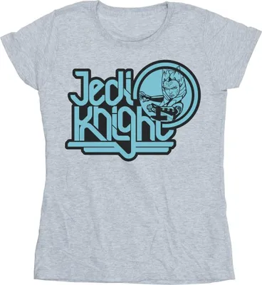 Produktbild von Star Wars - "Clone Wars Jedi Knight" T-Shirt für Damen BI38800 (L) (Grau)